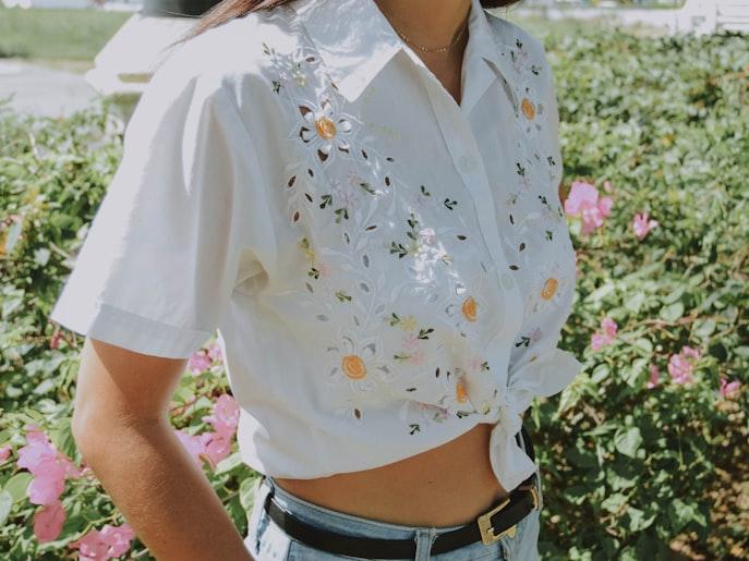 Silk Button-Up Blouse